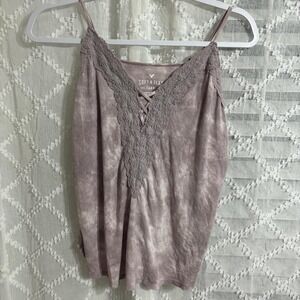 Crochet lace tank